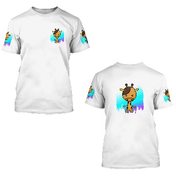 Discover Sweetest thing giraffe 3D T Shirts