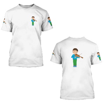 Discover Children violin 3D T Shirts