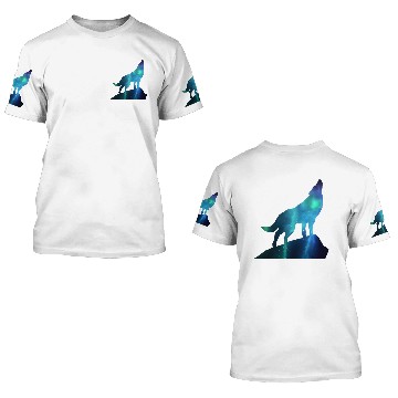 Discover Galaxy Wolf 3D T Shirts