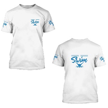 Discover Born To Swim Forced To Work 3D T Shirts