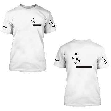 Discover Cigarette with broken hearts 3D T Shirts