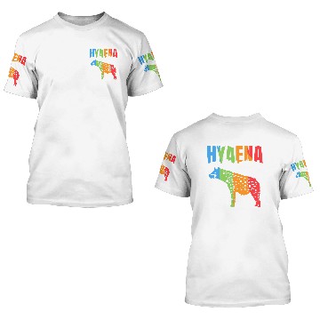 Discover Animals Hyaena Hyena Gift 3D T Shirts