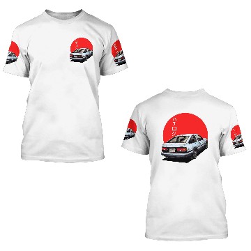 Discover AE86 Japan anime Initial D 3D T Shirts