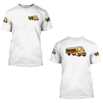 Discover School Bus 3D T Shirts