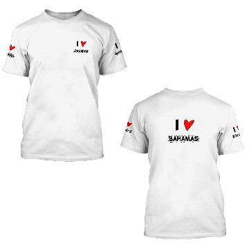 Discover I love Bahamas 3D T Shirts