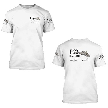 Discover lockheed martin F-22 Raptor 3D T Shirts