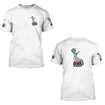 Discover seal circus 3D T Shirts