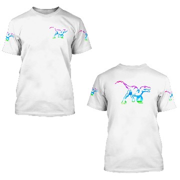 Discover Abstract Velociraptor Design 3D T Shirts