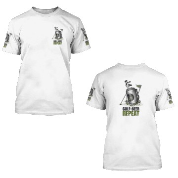 Discover Golf Beer Repeat 3D T Shirts