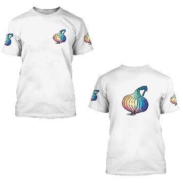 Discover Low Poly Onion 3D T Shirts Vegetarian and Fruit Lover