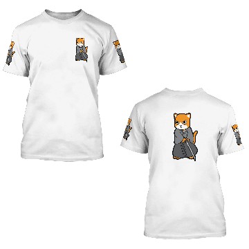 Discover Samurai Katana Cat 3D T Shirts