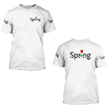 Discover Spring - March - Flowers - Tulip 3D T Shirts