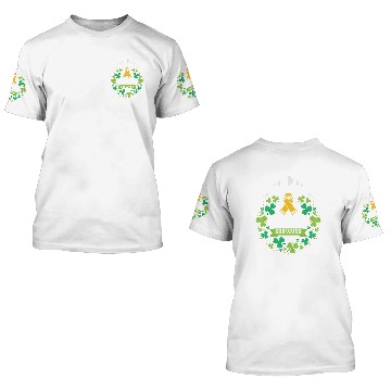 Discover St Patricks Day - Childhood Cancer Awareness 3D T Shirts