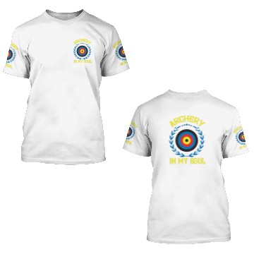 Discover Archery Arrow Longbow Archer Bullseye Gift 3D T Shirts
