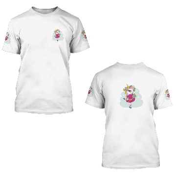 Discover Ballet Dancer Enchanted Rainbow Unicorn 3D T Shirts