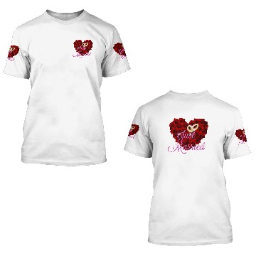 Discover Just married 3D T Shirts