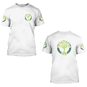 Discover Viking Celtic Knotwork Tree of Life 3D T Shirts
