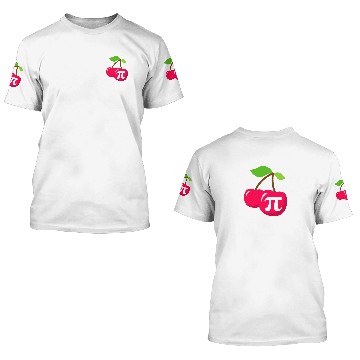Discover Cherry Pi - Pi Day Math design 3D T Shirts