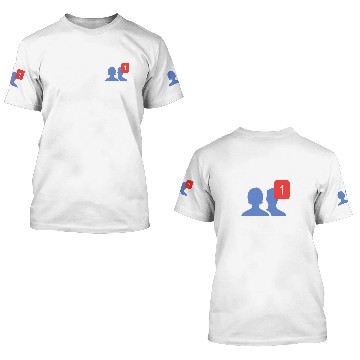 Discover Facebook UI friend 3D T Shirts