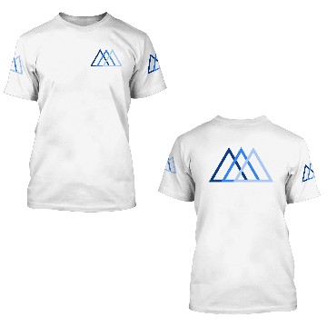 Discover blue mountain logo 3D T Shirts