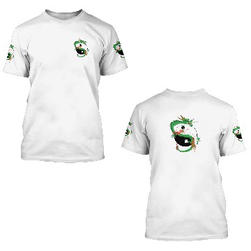 Discover Chinese Dragon - Ying Yang 3D T Shirts