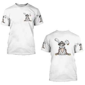 Discover Pirate bunny easter rabbit gift easter egg kid 3D T Shirts