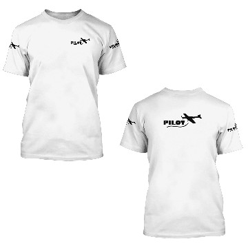 Discover Pilot Pilots airplane gift 3D T Shirts