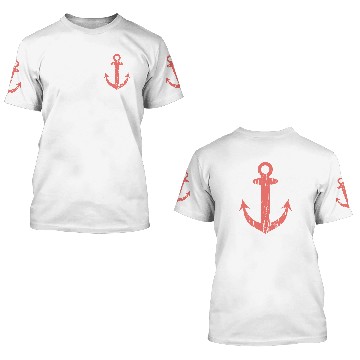 Discover Anchor Grunge Living Coral Girlpower 3D T Shirts