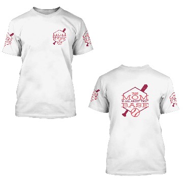 Discover Baseball mom baseball bat 3D T Shirts