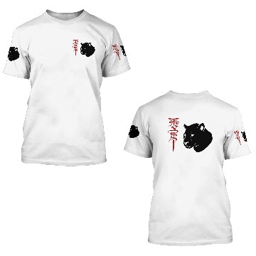 Discover Jaguar Head Black 3D T Shirts