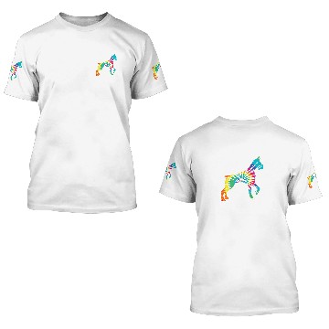 Discover Rainbow Dog Great Dane Hippie 3D T Shirts