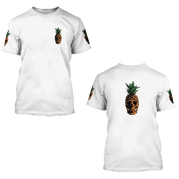 Discover Pineapple Skull 3D T Shirts