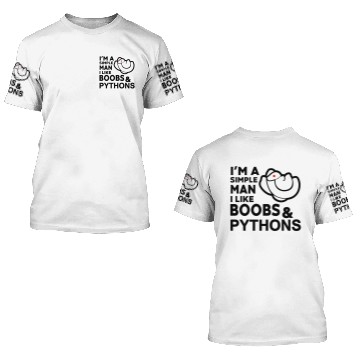 Discover Snake Python Boa Hiss Big snake 3D T Shirts