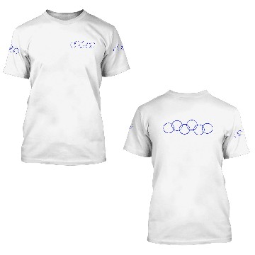 Discover Royal Blue Rings Transparent 3D T Shirts