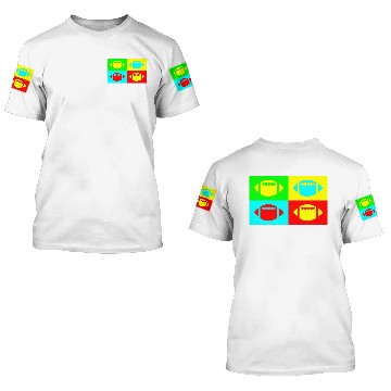 Discover four multi colors ball 3D T Shirts