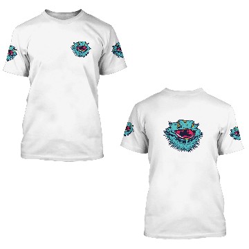 Discover Blue Dragon Head 3D T Shirts