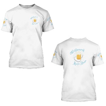 Discover Oktoberfest 3D T Shirts White Sausage Beer