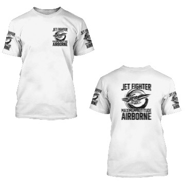 Discover Jet Fighter Air Force Aircraft Aviator 3D T Shirts