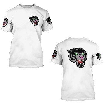Discover Black Panther Head 3D T Shirts