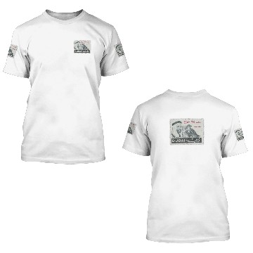 Discover dubai stamp 1 3D T Shirts