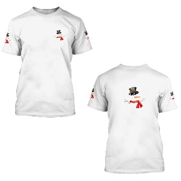 Discover Snowman Let it Snow Fun Christmas Winter Holiday 3D T Shirts