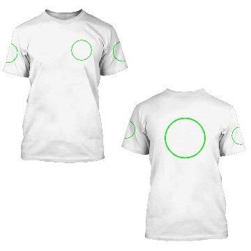 Discover Circle ring shape icon green 3D T Shirts