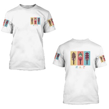 Discover 3 Different Dumpling Sweets 3D T Shirts