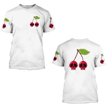 Discover Cherry skull 3D T Shirts