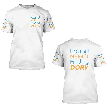 Discover Found Nemo, Finding Dory 3D T Shirts