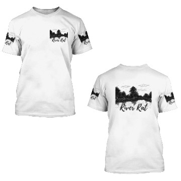 Discover River Rat Graphic 3D T Shirts
