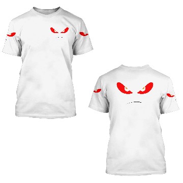Discover Red angry eyes 3D T Shirts