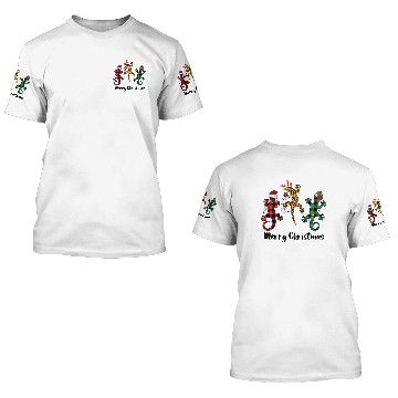 Discover Gecko Reptile Christmas 3D T Shirts