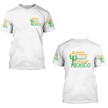 Discover Mexico mexican gift 3D T Shirts