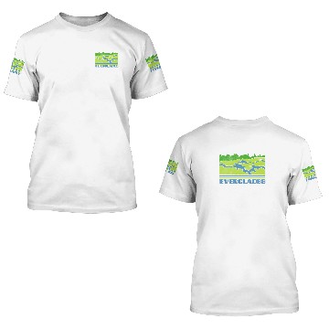 Discover Everglades National Park Skyline Retro Cityscape 7 3D T Shirts